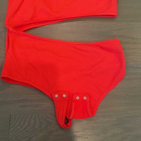 Free people seamless red/bright orange bodysuit - Picture 3 of 4